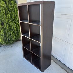 8-Cube Shelving Unit Dark Brown