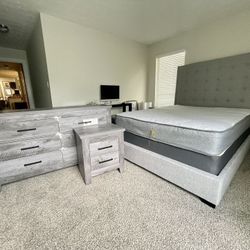 BRAND NEW UPHOLSTERED BEDROOM SET !! AVAILABLE IN KING AND QUEEN!!
