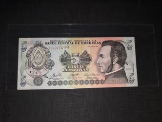 5 Lempiras banknote from Honduras 
