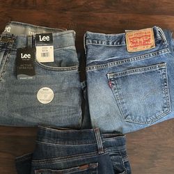 Levi’s/ Lee/ Joe’s Men’s Jean Lot $60 For All (3) . All Size 36 . Pick Up Only Fort Worth 28 And Jacksboro Hwy 76114