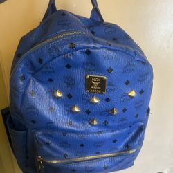 Blue Mcm BackPack