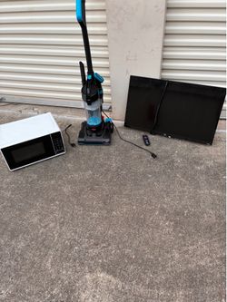 Vacuum, tv, microwave