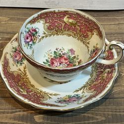 Foley Bone China Teacup/Saucer ***MONTROSE*** 