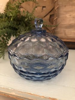 Vintage Glass Trinket /Jewelry Box