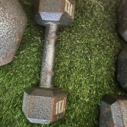 10 Lb Cast Iron Dumbbell