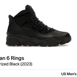 NIKE AIR JORDAN WINTERIZED 6 RINGS BOOTS  FV3826 001 MEN SIZE 7