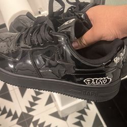 Custom Bapes Shoes  Wore 2 Times Good Condition 