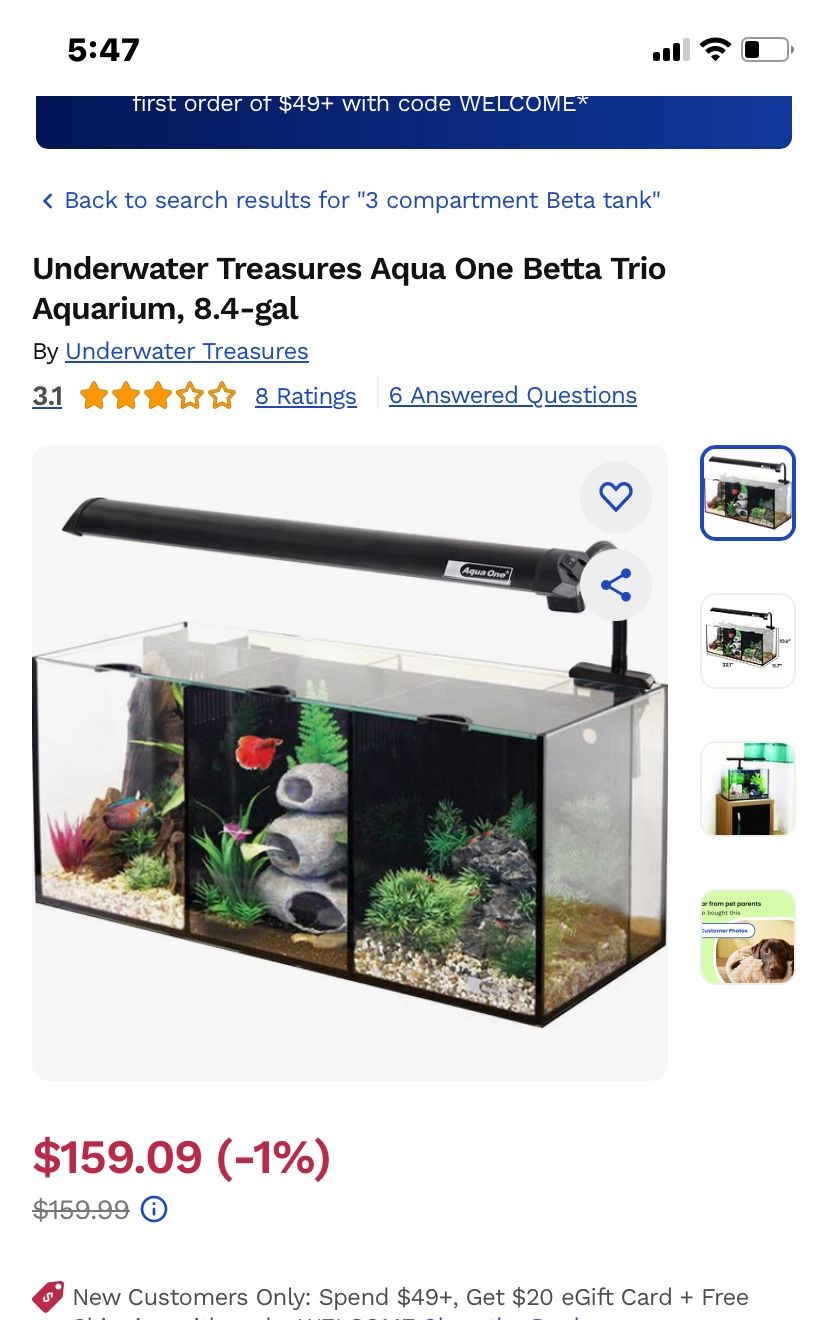 3 Compartment Beta Tank