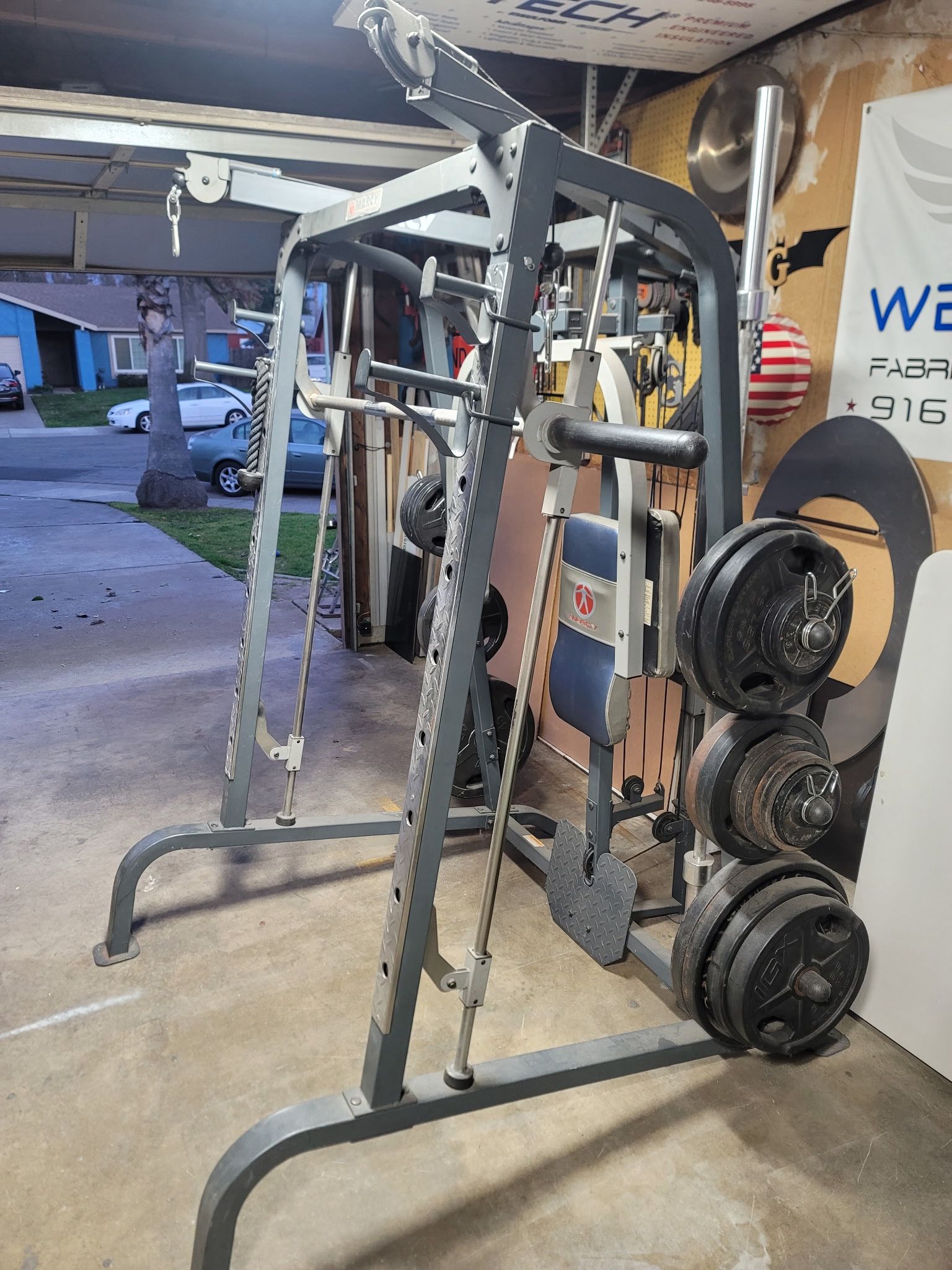 Marcy Guided Squat Rack With Pulleys