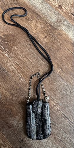 Vintage Liz Claiborne Beaded Crossbody Mini Pouch