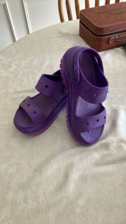 Crocs Classic Mega Crush Platform Sandals Wedge