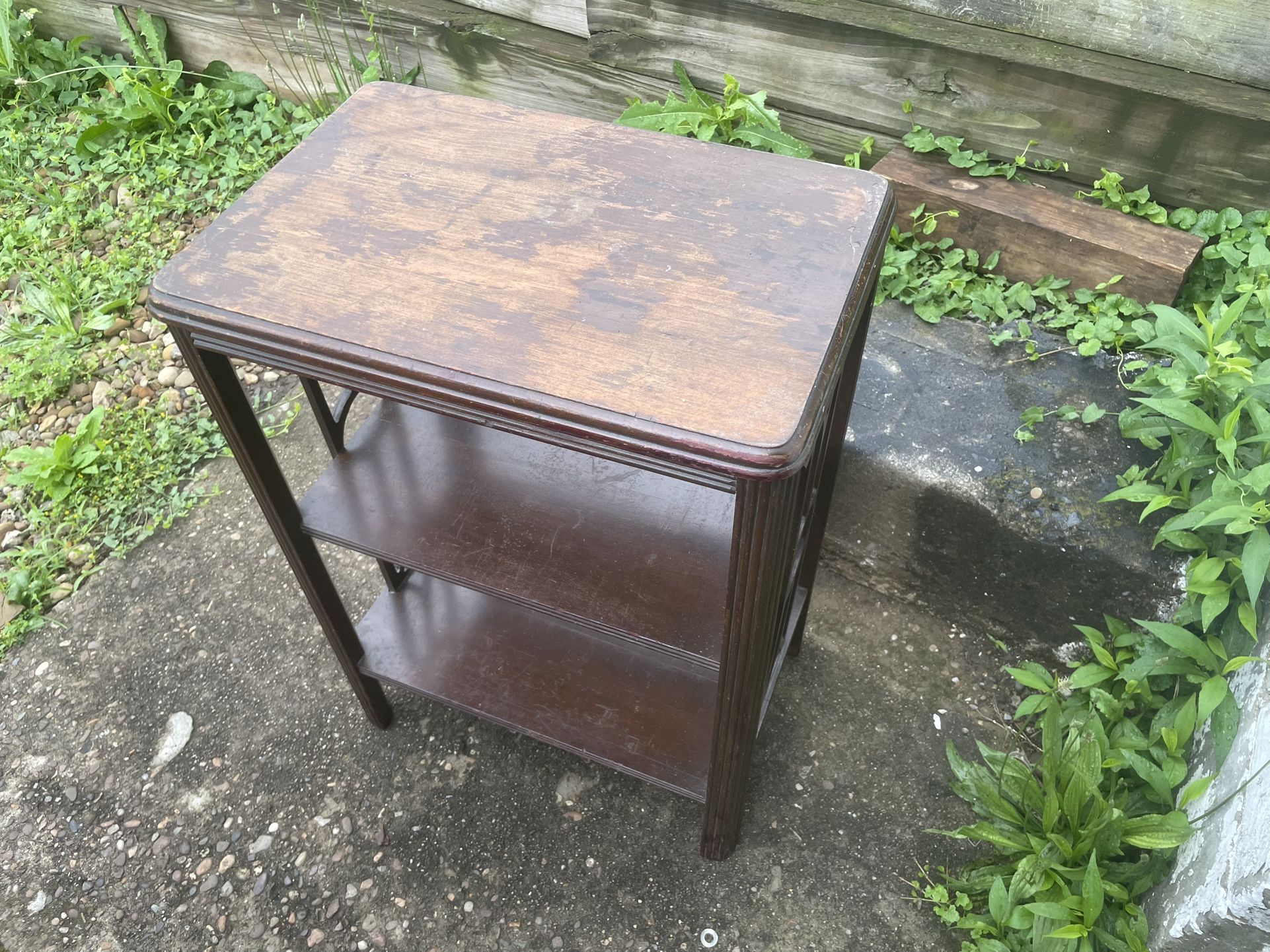 Antique Early 1900s Night Stand Solid Oak