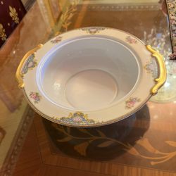 Vintage Meito Stern Bros OLGA Pattern Japan Hand Painted Round 10" Serving Bowl