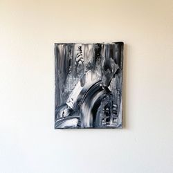 Original Abstract Acrylic Canvas Painting 