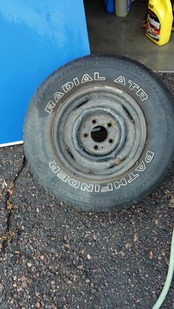 Gm pickup tire and rim