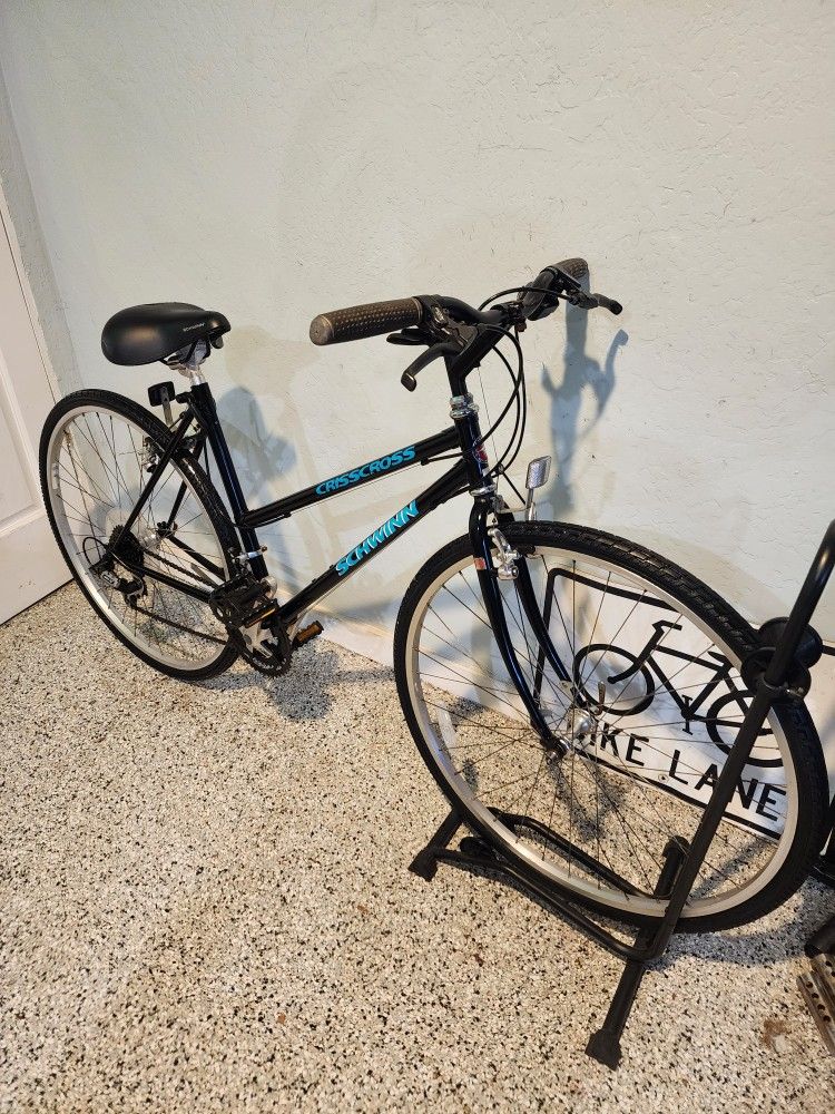 🔥🚲🔥Schwinn CrissCross Hybrid Bike Retro Black Women's(48cm)5'4 And Up)
