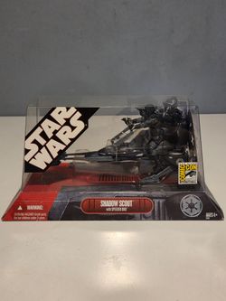 30th Star Wars Shadow Scout With Speeder Bike Figure SDCC 2007 Sealed