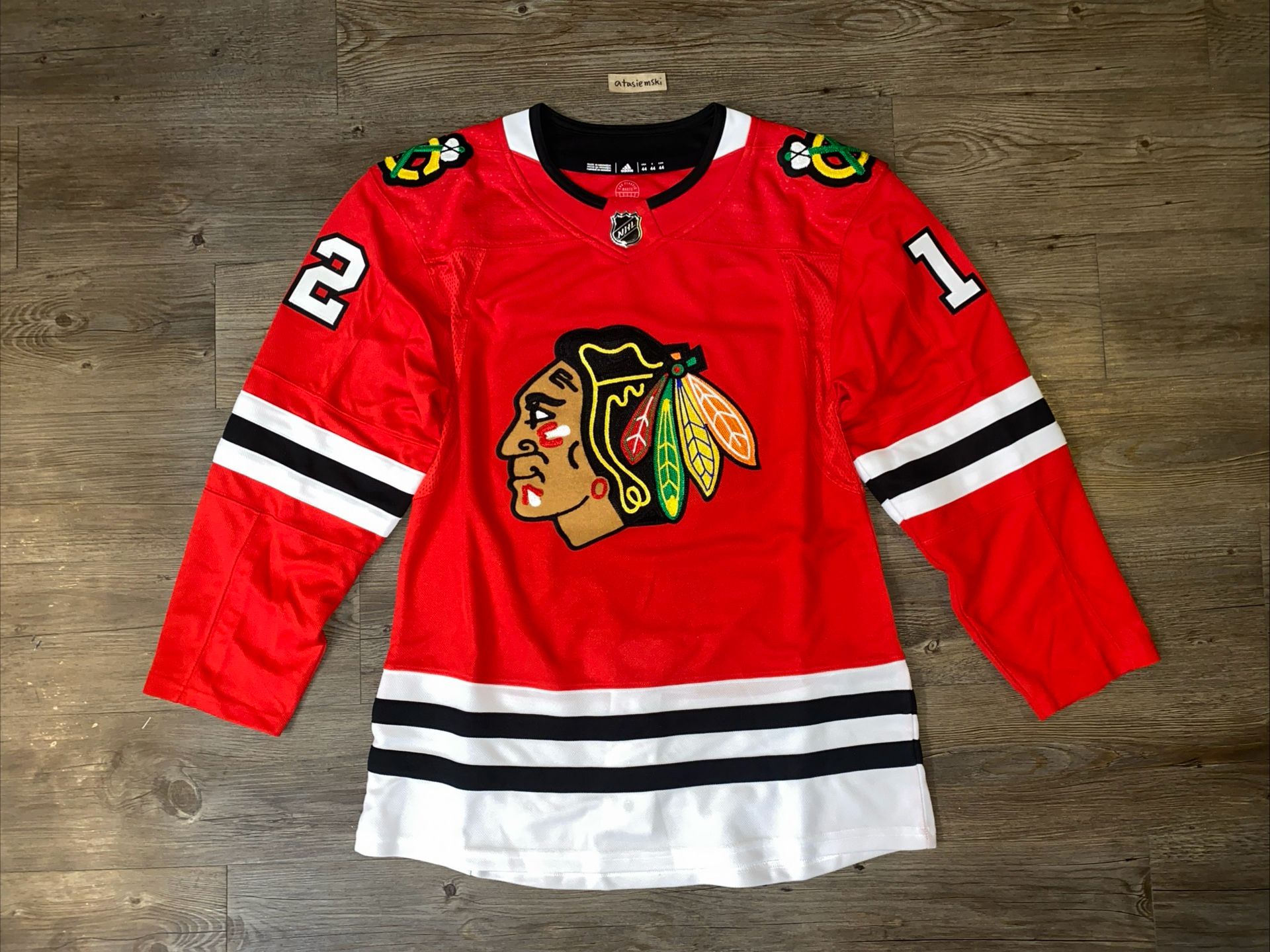 Authentic Adidas Alex DeBrincat Chicago Blackhawks PRIMEGREEN Jersey sizes 42 & 44 $230 Retail