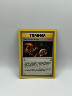 Pokemon Fossil Mysterious Fossil Trainer Card #62