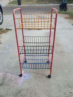 Multicolored shelves