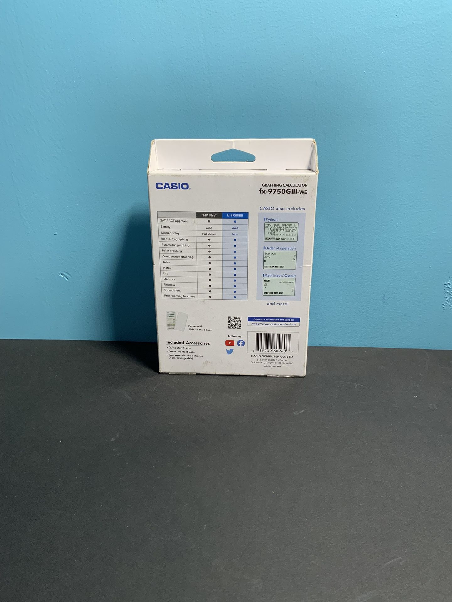 Casio Graphing Calculator FX-9750GII - White Edition