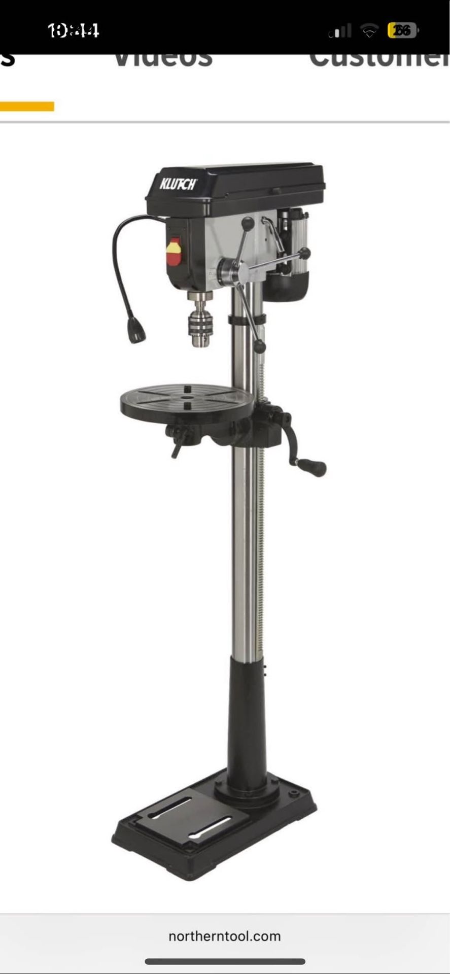 Klutch 13 inch Standing Drill Press 16-Speed NEVER USED OR OPENED