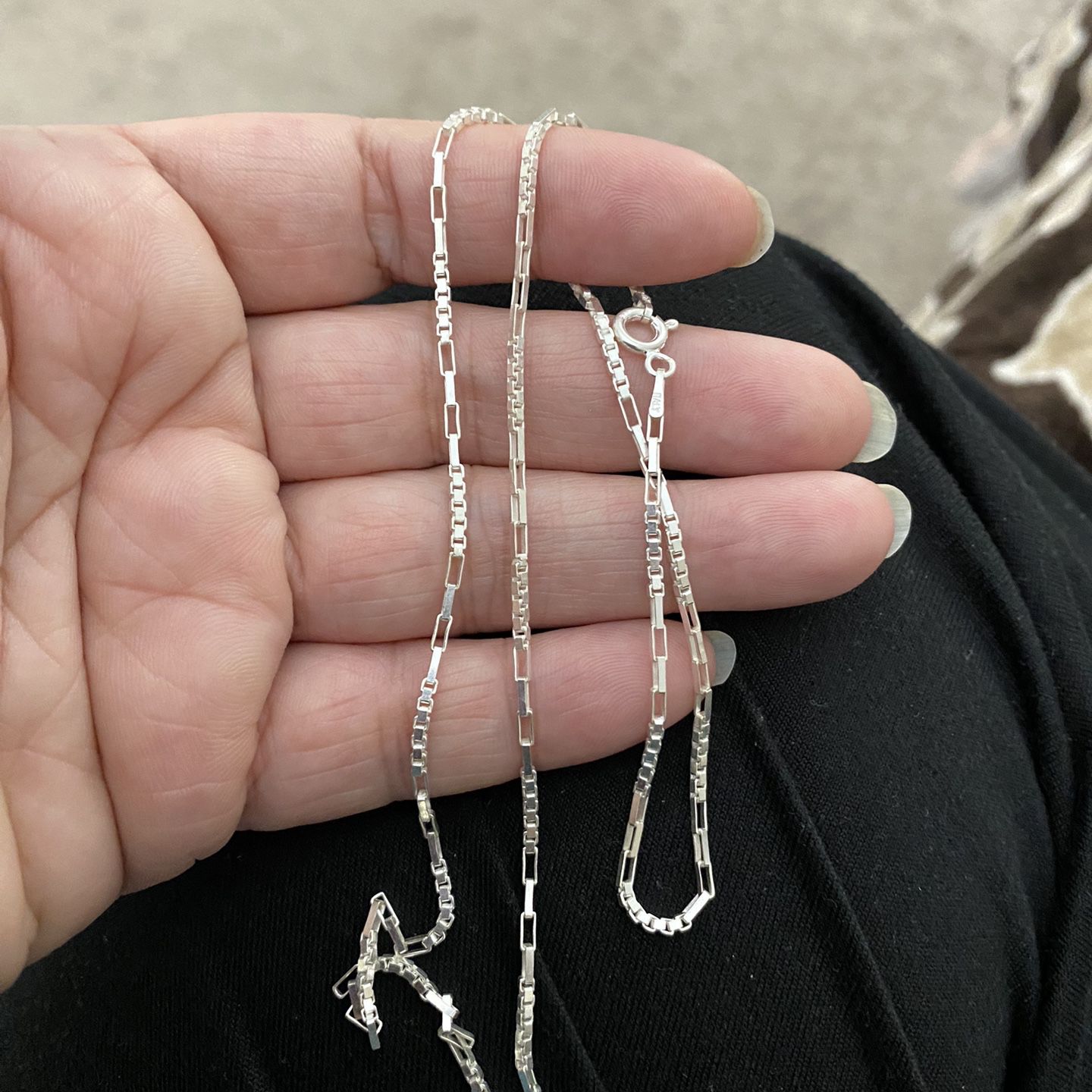 Real 925 Sterling Silver Chain Necklace for Sale in Moreno Valley, CA -  OfferUp