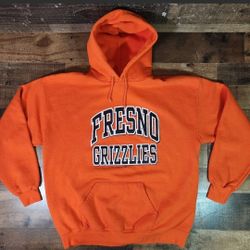 2006 Fresno Grizzlies Hoodie Sweatshirt Orange Mens Size XL AAA Baseball 