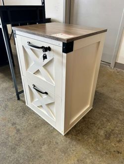 File Cabinet | 2-Drawer Locking Mobile Steel Unit