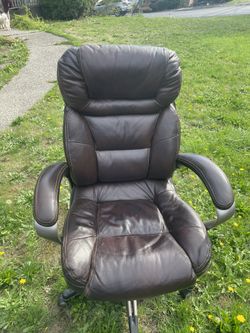 Brown Leather Office Chair