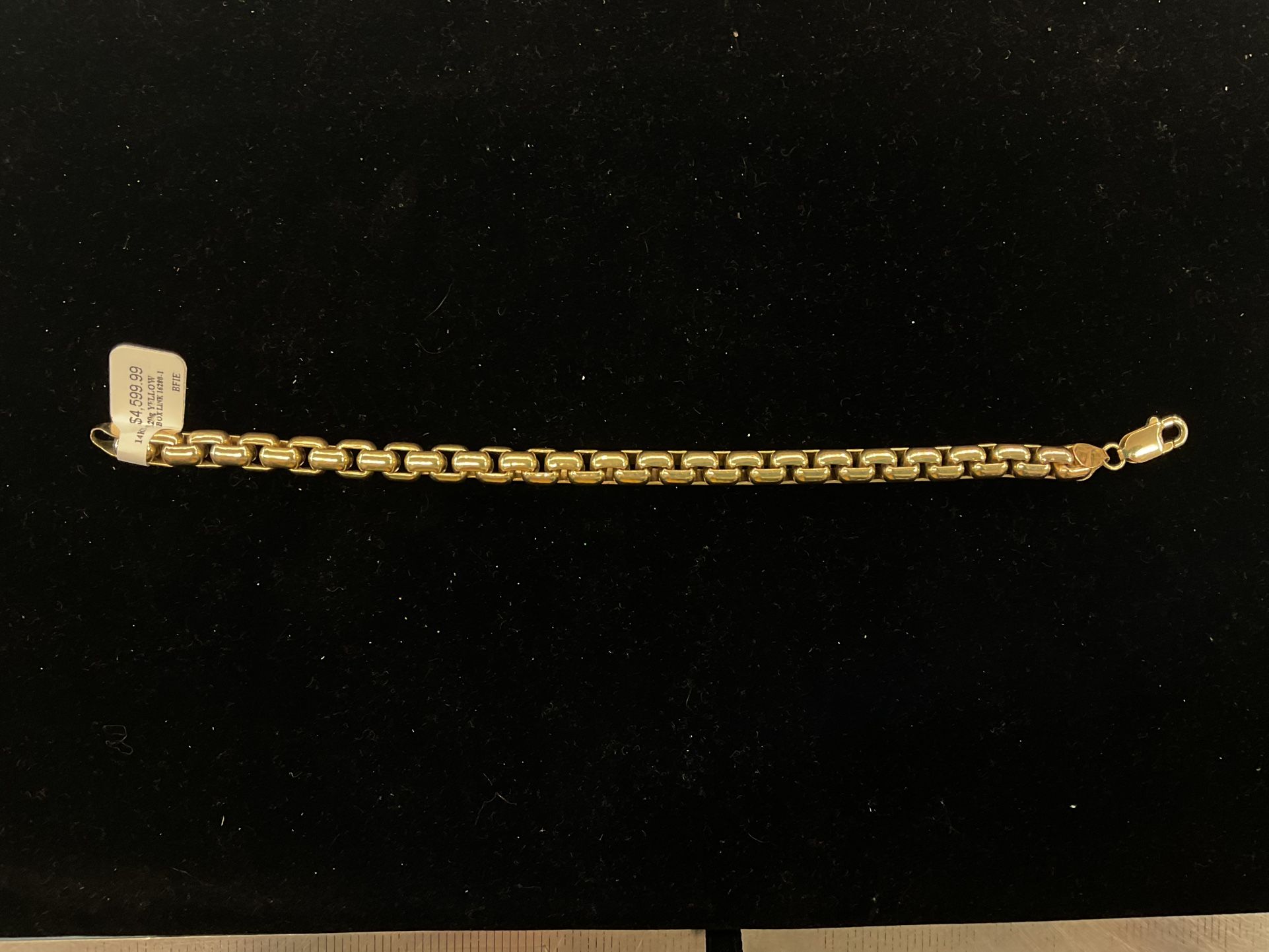 14KT Solid Chain Link Bracelet I-2445