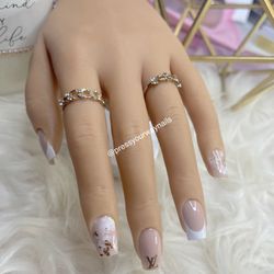 French Tip Press On Nails 