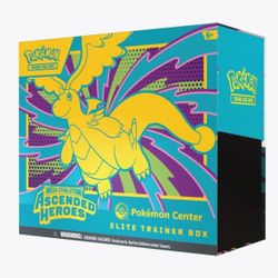 Ascended Hero ETB Two (2) Pokemon Center Elite Trainer Box Ascended Heros