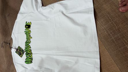 Designer Bape t-shirt sz xxl color white and green