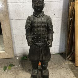 Mid 20th Century Chinese Terracotta Warrior Soldier Figure Statue