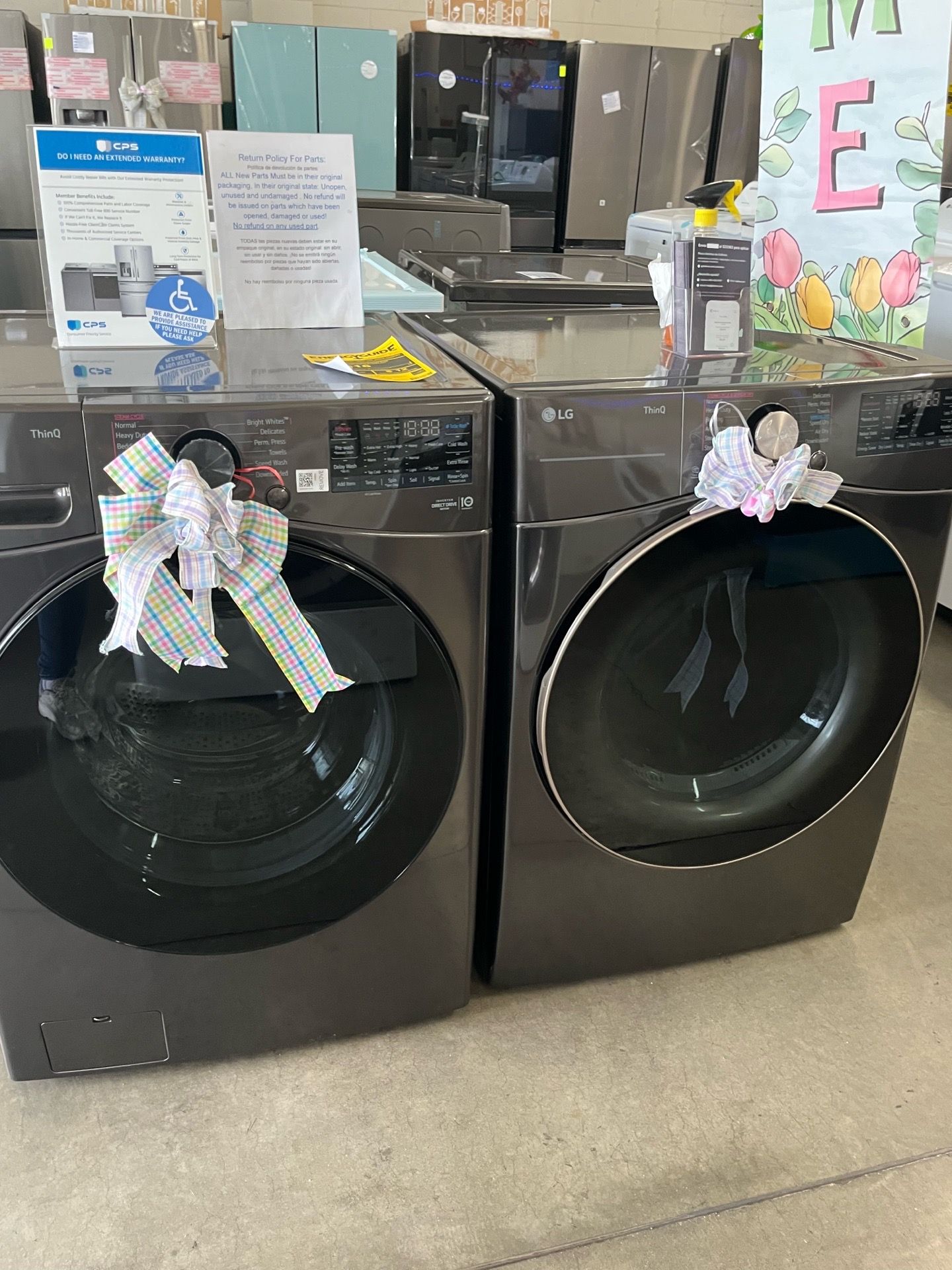 LG washer and gas dryer
