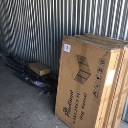 4 Dog Kennels (3 Still In Box And 1 Out)