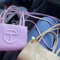 Authentic Beige Telfar Bag