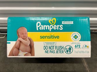 Pampers Sensitive Baby Wipes 672 Count