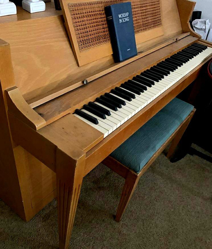 Acrosonic upright piano and bench FREE