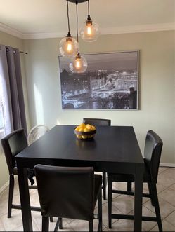 Modern Dining Table + 4 Chairs
