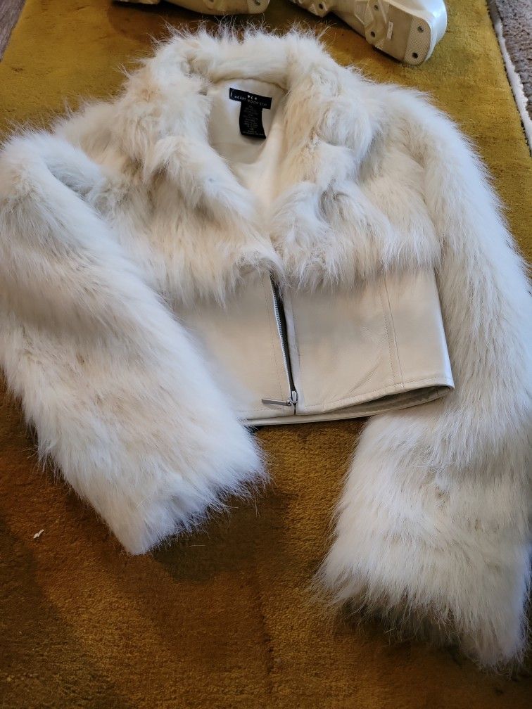 Hear Moon Star Fur Jacket XS