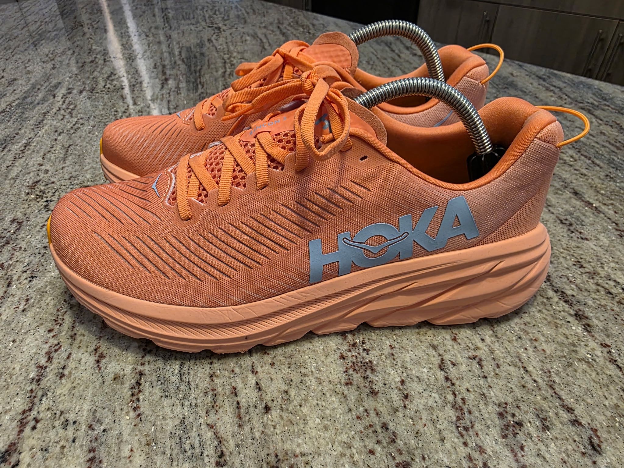 Hoka Rincon 3 Women's size 10.5D Coral Athletic Running Shoes