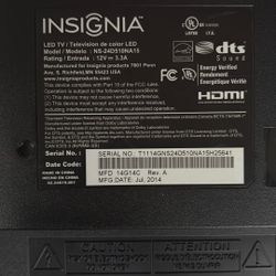 Insignia Tv 2014
