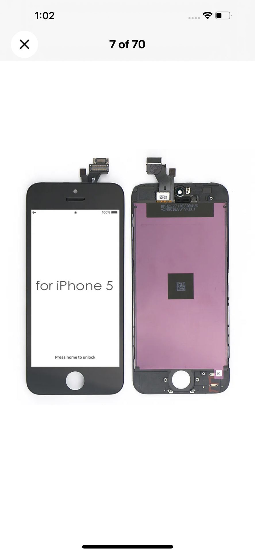 For iPhone 5 LCD Touch Display Screen Digitizer Black Replacement / Tools