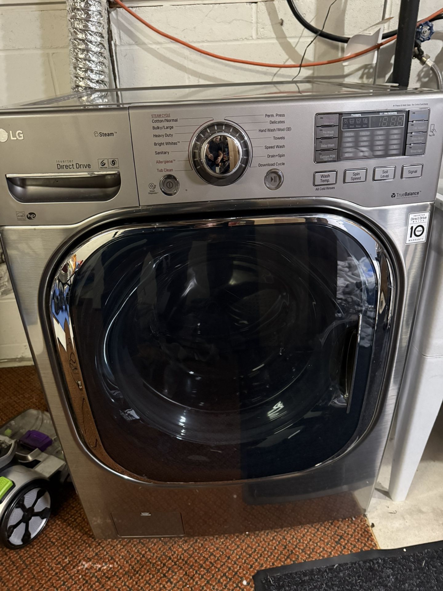 LG Washer + Dryer Set – Graphite Steel – WM4270HVA / DLEX4270V – Excellent Condition