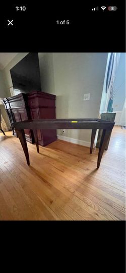 Dark Wood Console Table