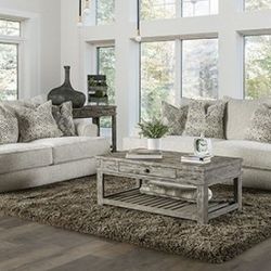 Brand New Off White Living Room Set