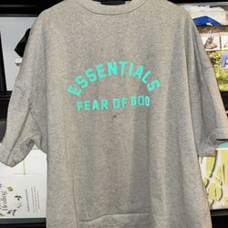 Essentials Fear Of God Vintage Tee (seal Color) (Size L)