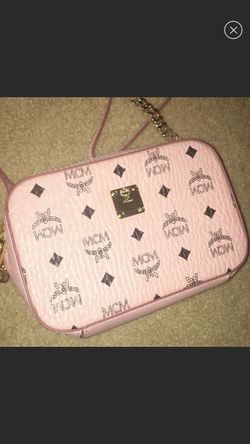 PINK MCM CROSSBODY BAG